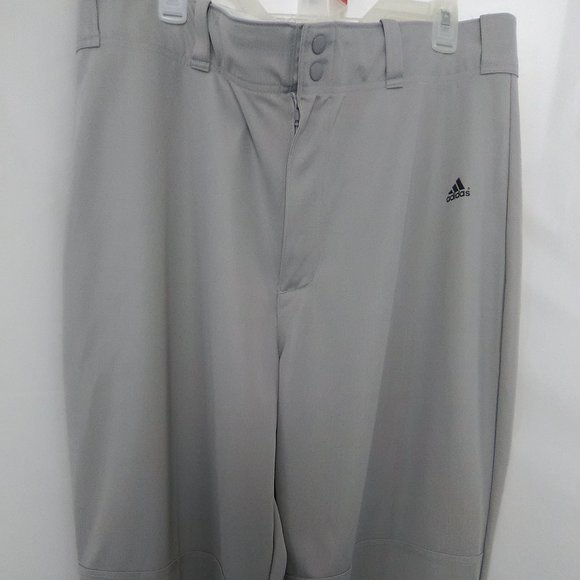 Adidas Baseball Athletic Men's Straight Leg Pants Color Gray Size XL - Picture 1 of 7